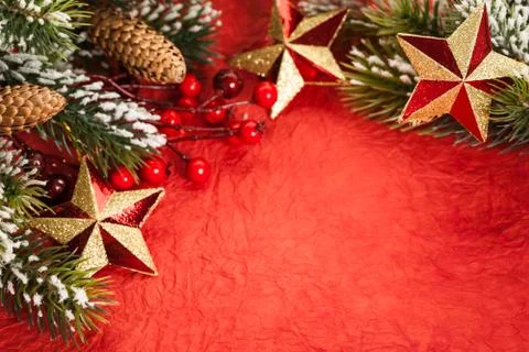 Christmas border Foto stock