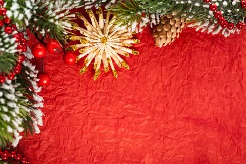 Christmas border Stock Photos