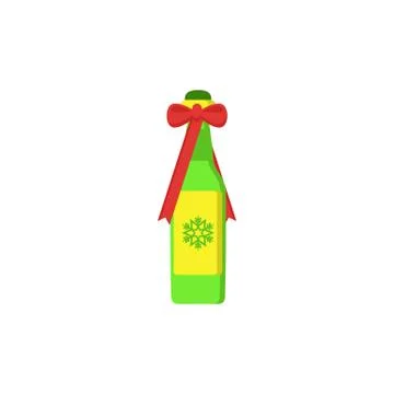 Christmas Bottle Gift Ilustração Stock