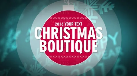 Christmas boutique After Effects stock