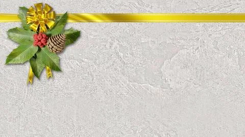 Christmas. Bow gift box packaging - 3D illustration. Stock-Illustration