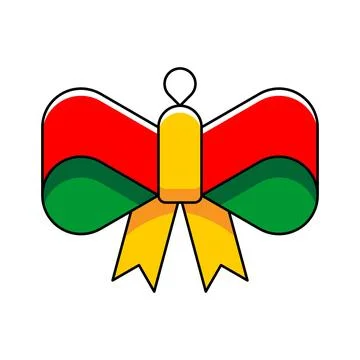 Christmas bow icon Stock Illustration
