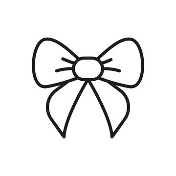 Christmas bow icon vector basic design simple and modern Stock Illustration
