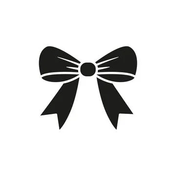 Christmas bow icon vector basic design simple and modern Stock Illustration
