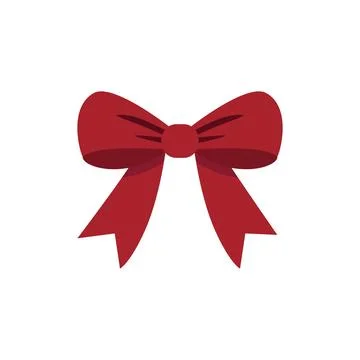Christmas bow icon vector basic design simple and modern Illustrazione stock