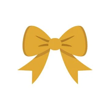 Christmas bow icon vector basic design simple and modern Stock Illustration
