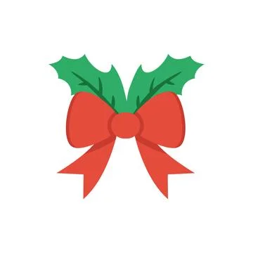 Christmas bow icon vector basic design simple and modern 스톡 일러스트