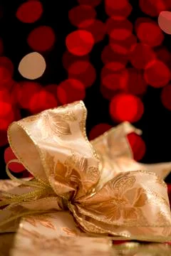 Christmas bow Stock Photos