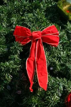 Christmas Bow Stock-Fotos