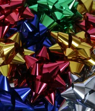Christmas bows Foto stock