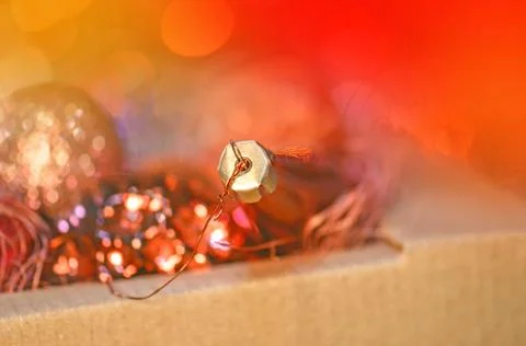 Christmas box decorations 写真素材