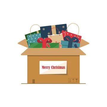 Christmas box Stock Illustration