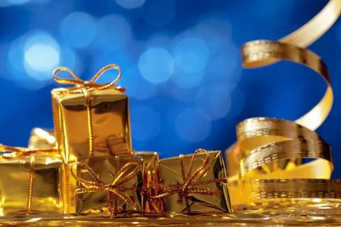 Christmas box Stock Photos