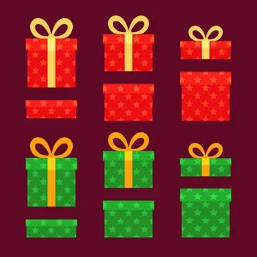 Christmas Boxes Stock Illustration