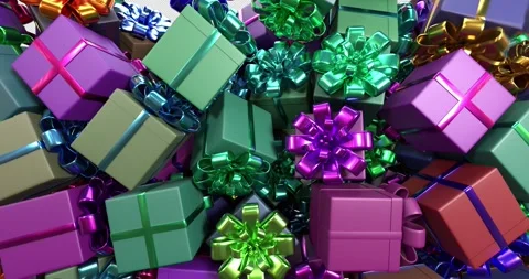 Christmas boxes transition Stock Footage 287944443