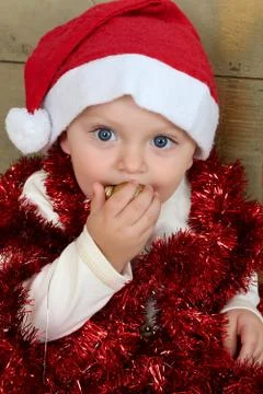 Christmas boy Stock Photos