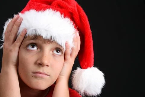 Christmas Boy Foto stock