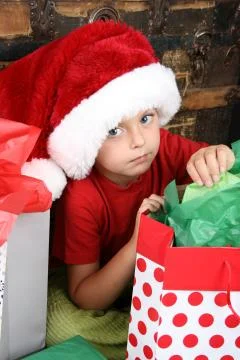 Christmas Boy Stock Photos