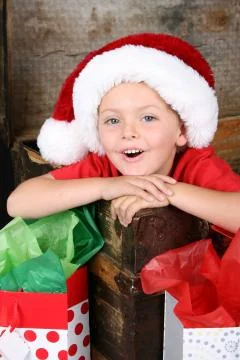Christmas Boy Stock Photos