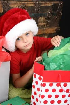 Christmas Boy Stock Photos