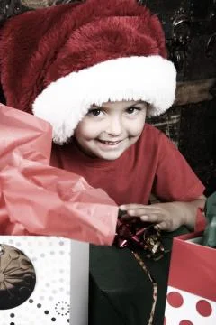 Christmas Boy Stock Photos
