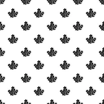 Christmas branch pattern, simple style Stock Illustration