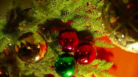 Christmas branch1 Stock Footage 10573386