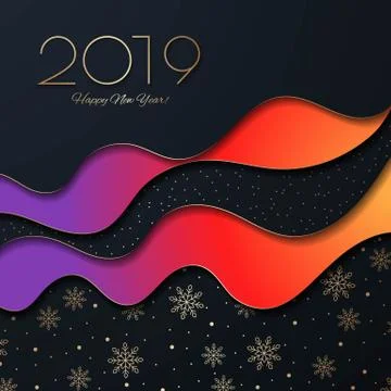 This is Christmas bright background with waves Stock Illustration