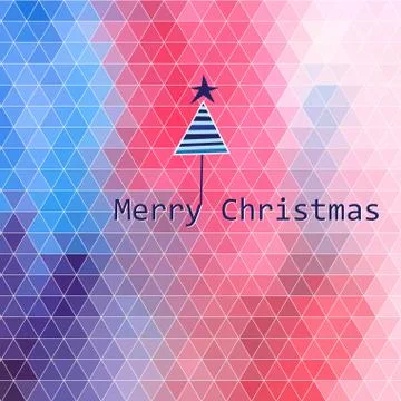Christmas bright pattern of polygons Stock Illustration