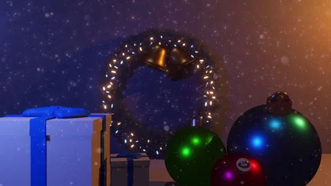 Christmas Bright Scene Stock Footage 257048639