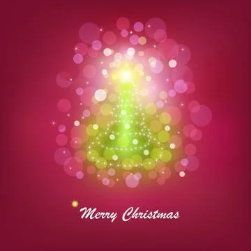 Christmas bright tree Stock Illustration