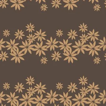 Christmas Brown Holiday seamless pattern background Illustrazione stock