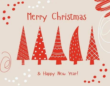 Christmas brown tags vector poster set design. Stock Illustration