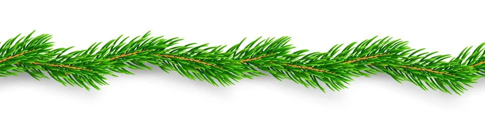 Christmas brunch 3d, seamless pattern. Green element isolated white background イラスト素材