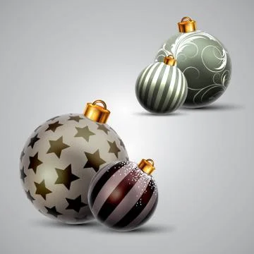 Christmas bubble design Stock Illustration