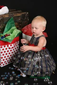 Christmas Bubbles Stock Photos