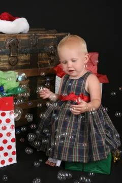 Christmas Bubbles Stock Photos