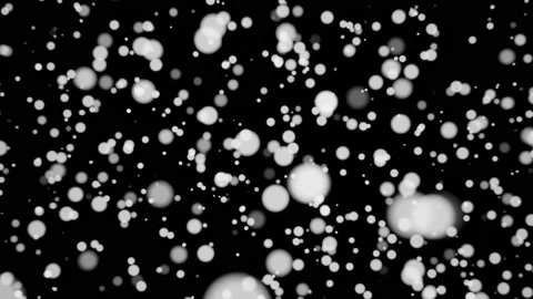 Christmas bubbles, rings flying in the dark background and the camera moves  스톡 동영상 218032176