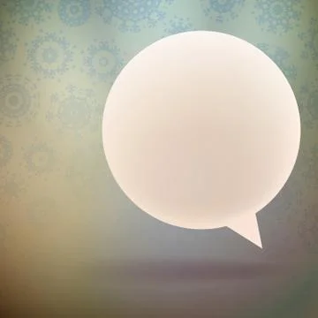 Christmas bubbles for speech. Stock Illustration