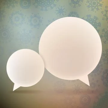 Christmas bubbles for speech. Stock Illustration