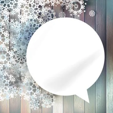 Christmas bubbles for speech. Stock Illustration