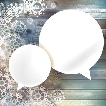 Christmas bubbles for speech. Stock-Illustration