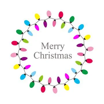 Christmas Bulb, simple Christmas element flat icon design Stock Illustration