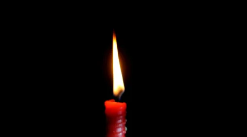 Christmas burning candle Stock-Footage 32676875