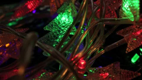 Christmas Cable Lights 3 Stock Footage 163101277