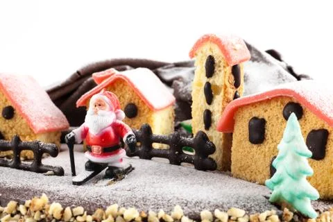 Christmas Cake Stock Photos