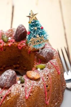 Christmas cake Stock Photos