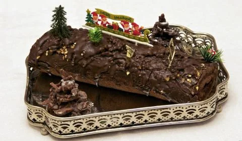 Christmas cake. Stock Photos