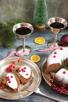 Christmas cake Фото
