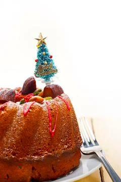 Christmas cake Stock Photos